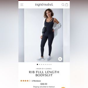 Ribbed maternity unitard bodysuit